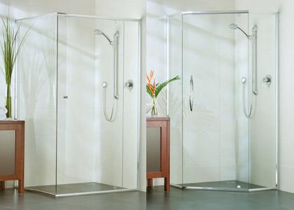 Semi-frameless shower screen installation Mackay