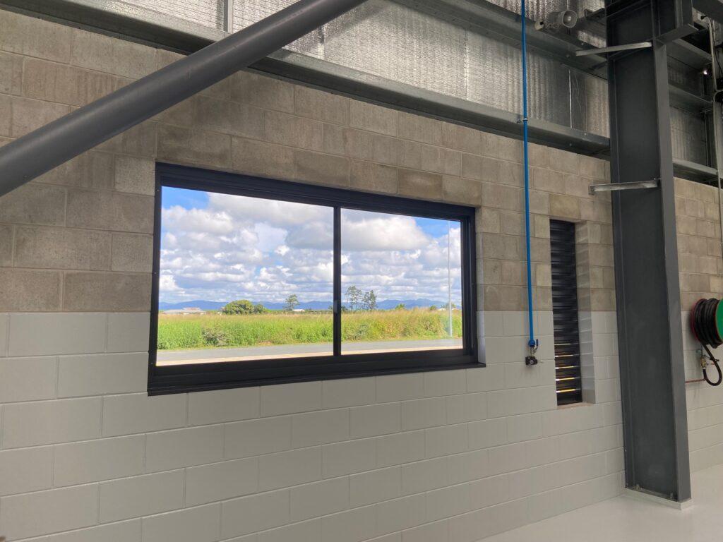 Commercial sliding window installation Ooralea