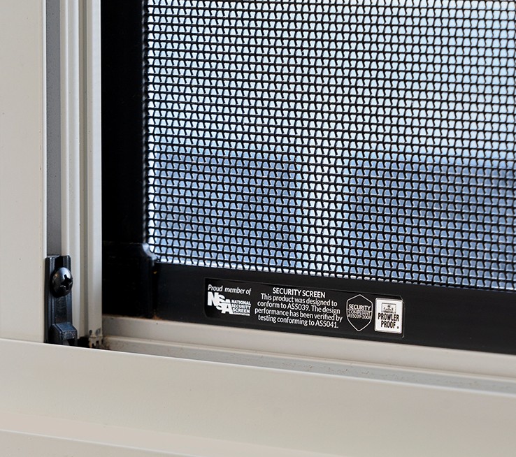 Prowler Proof fixed window security screen installation Hay Point