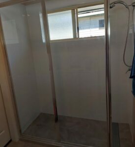 Sliding shower screen installation Marian QLD