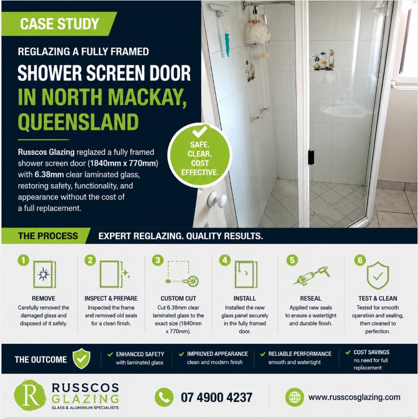 Shower screen reglazers North Mackay QLD