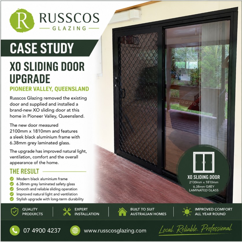 Sliding glass door installation Pioneer Valley QLD
