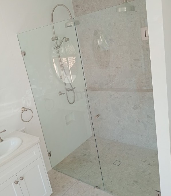 Frameless shower panel installation Richmond QLD