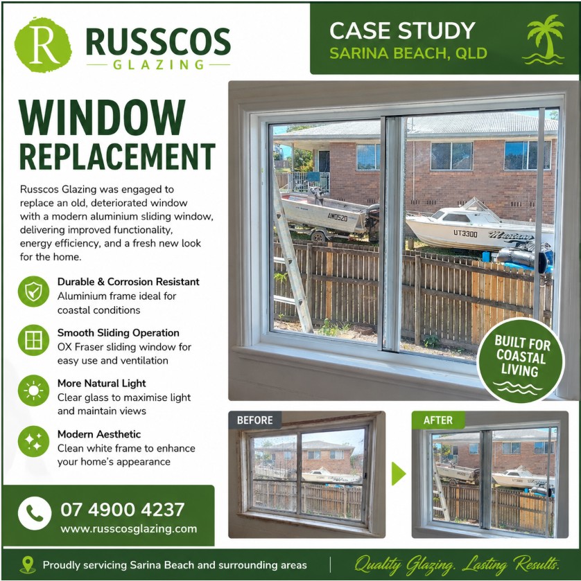 Sliding window installers Sarina Beach QLD
